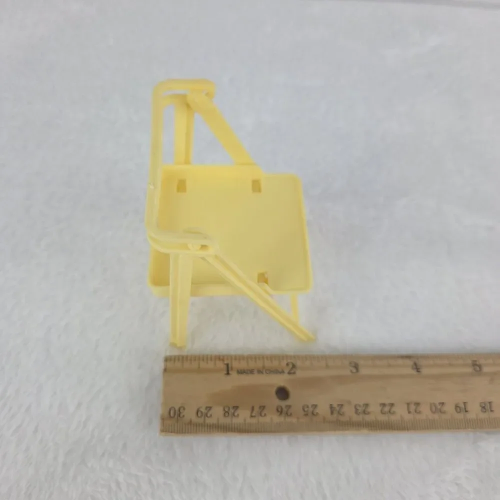 Vintage Barbie Folding Chair Yellow Doll‎ Furniture Replacement Mattel